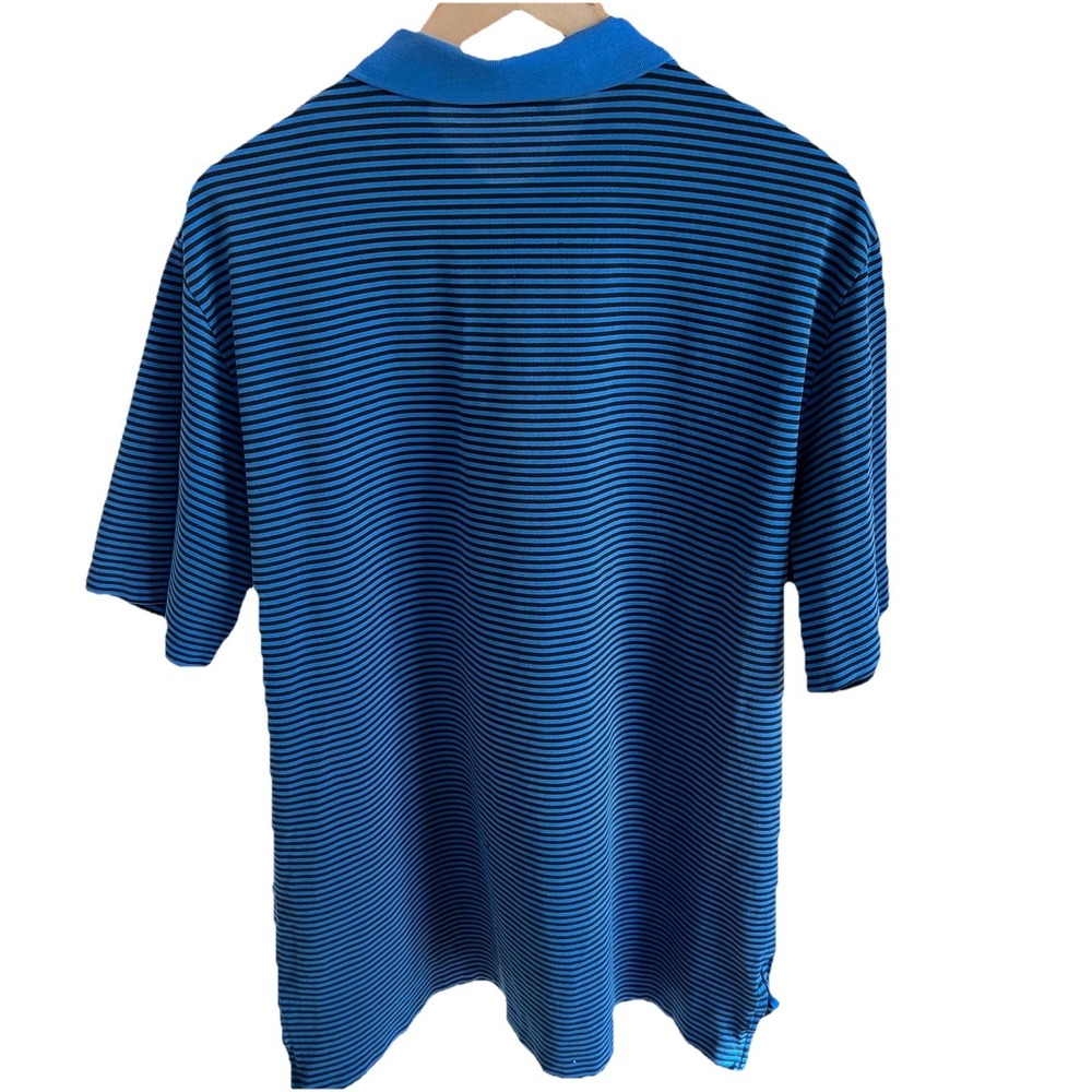 Polo Ralph Lauren Shirt Mens XL Blue/black Striped Pony Management Short Sleeve - Picture 4 of 4